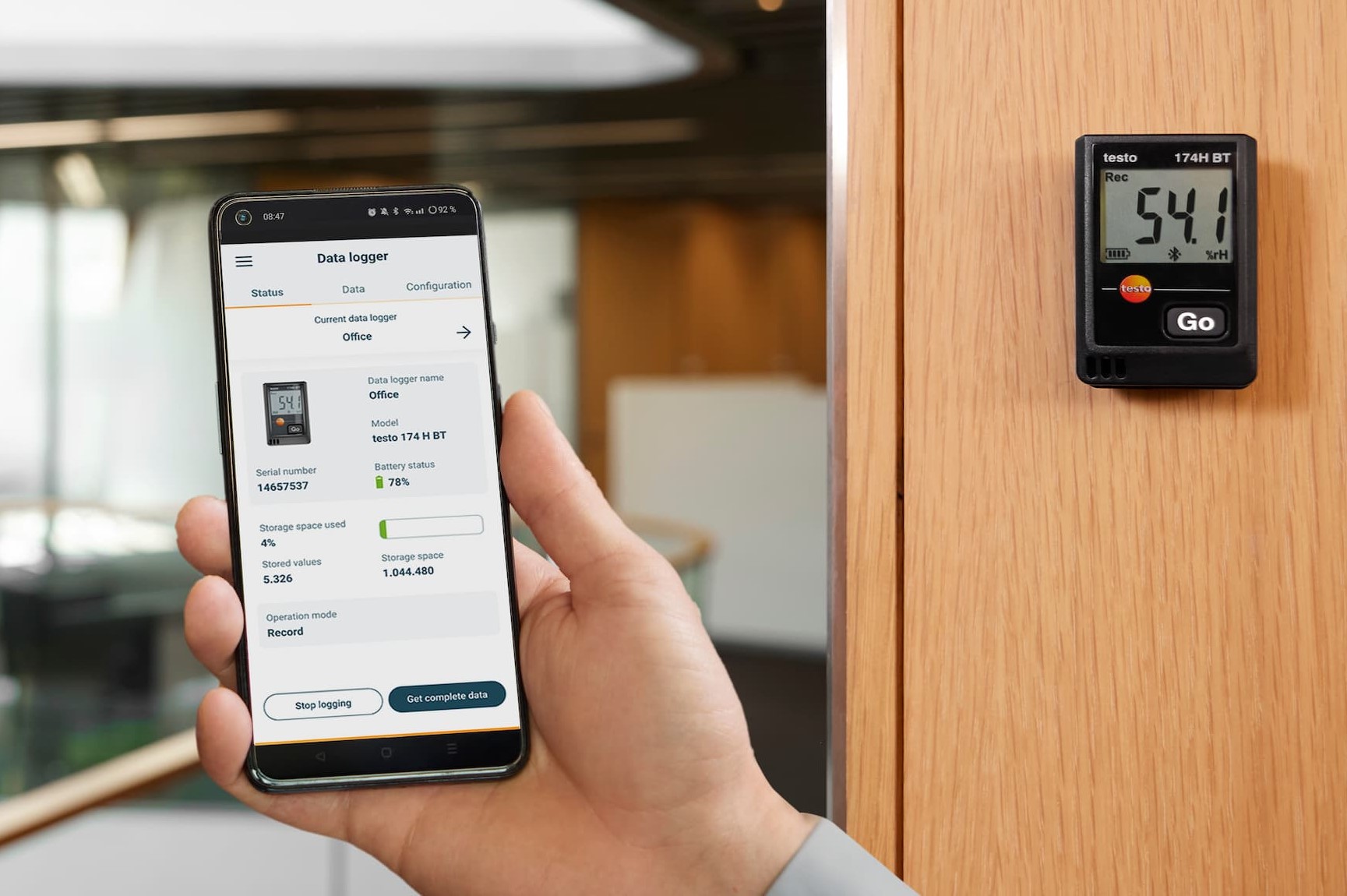 Testo data logger