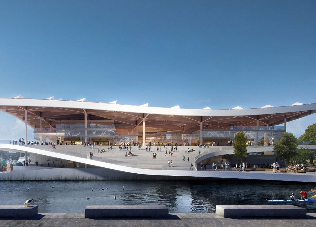 Design rendering of the Sydney Fish Market's redevelopment